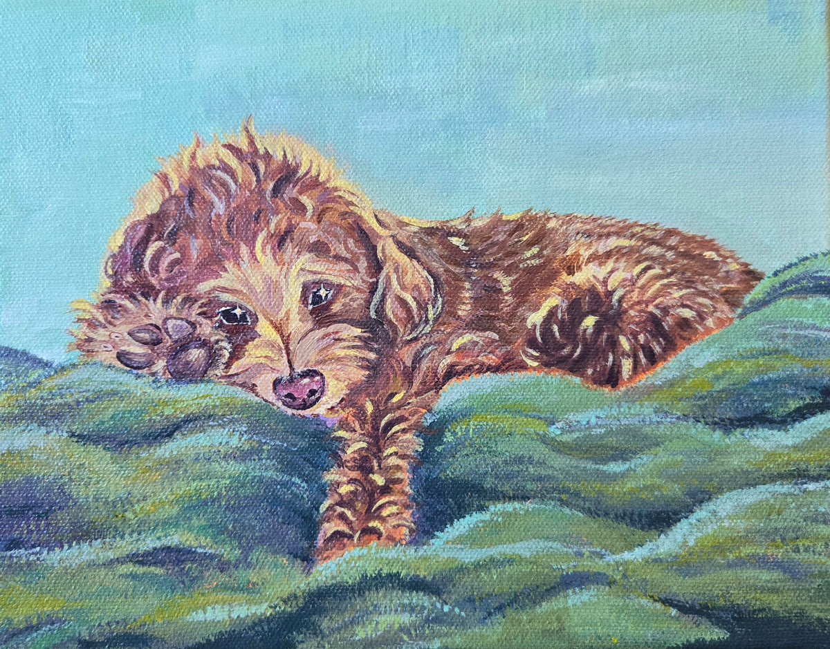 Kiko Pet Portrait | 10x8 Acrylic Painting Commission