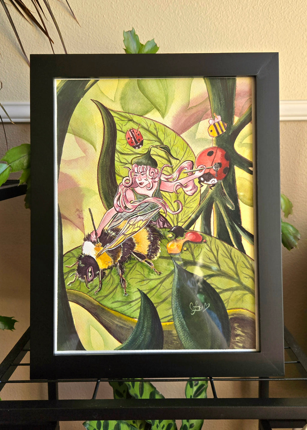 An Un-bee-lievably Talented Artist Talented Artist | Framed 9x12 Original